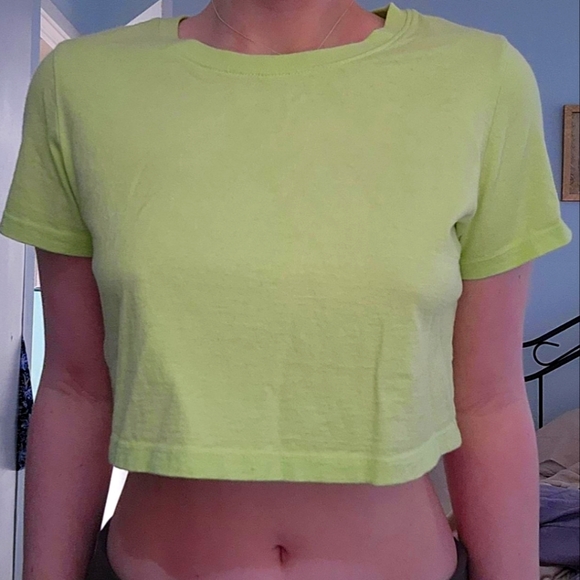 Urban Outfitters Tops Urban Outfitters Lime Green Top Poshmark